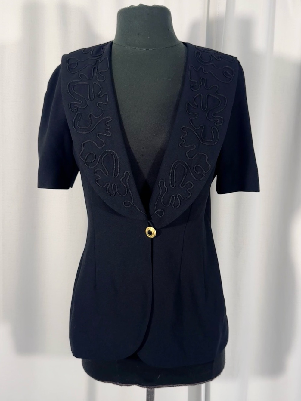 Vintage Liz Claiborne Black Short Sleeve Blazer
